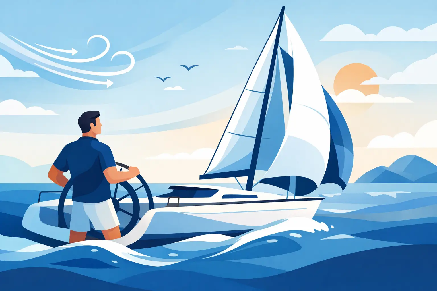 Aprender a navegar con el viento y las velas