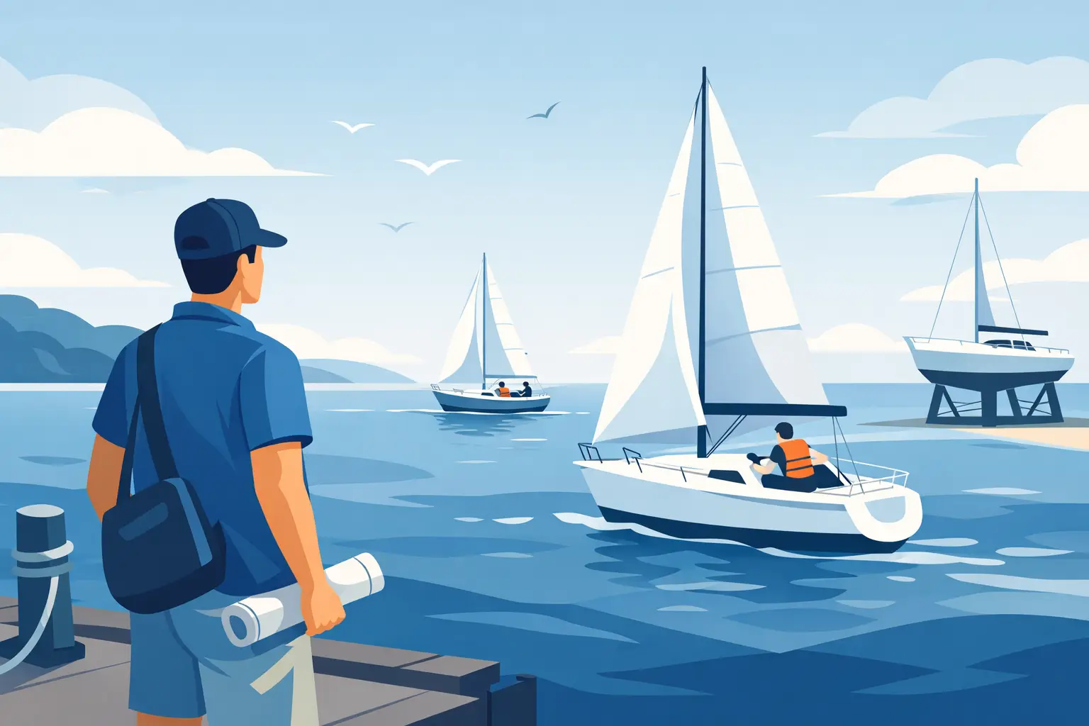 Preciso de barco para aprender a velejar?
