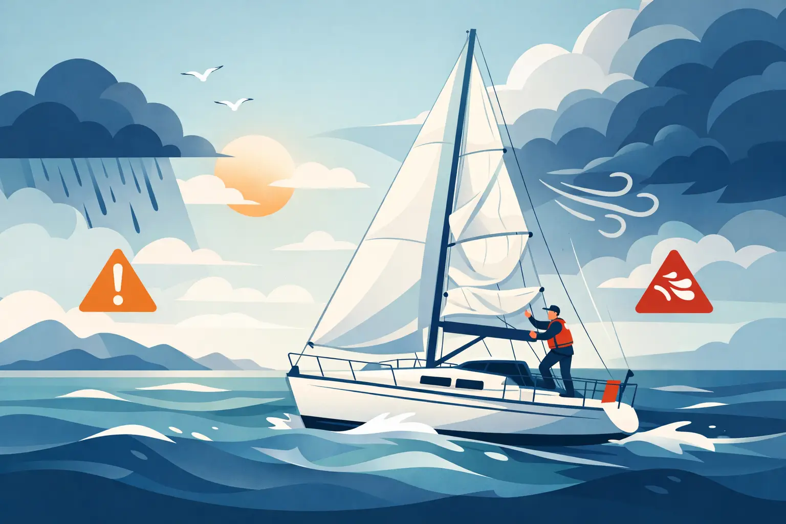 When to reef the sails on a sailboat: clear signs