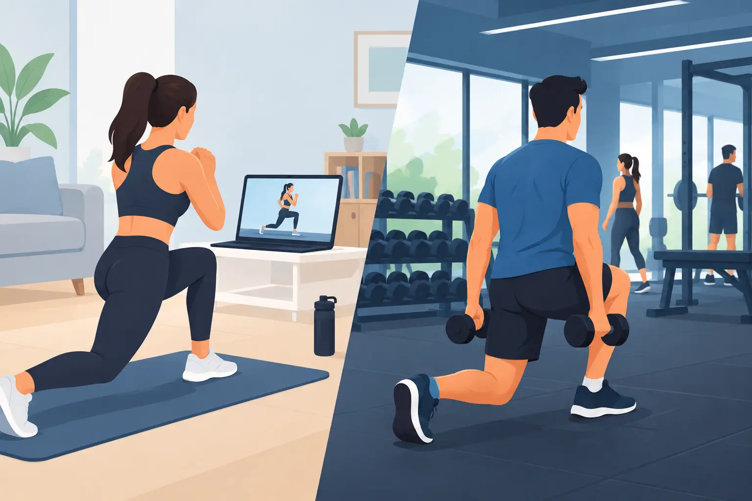 Treino no navegador versus clube: o que muda?
